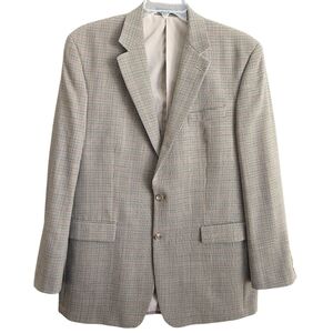 Lauren Ralph Lauren Wool 2 Button Blazer Sport Coat Sz 44L Huntsman's Tweed
